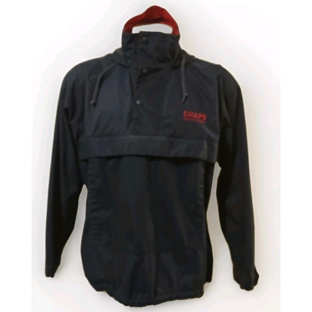 Vintage Ralph Lauren Chaps Jacket Men's Large 1/4 Zip Pullover Windbreaker  Navy